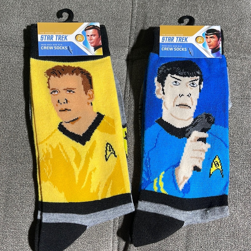 ⭐️🚀 Star Trek The Original Series Men Crew Socks🚀⭐️